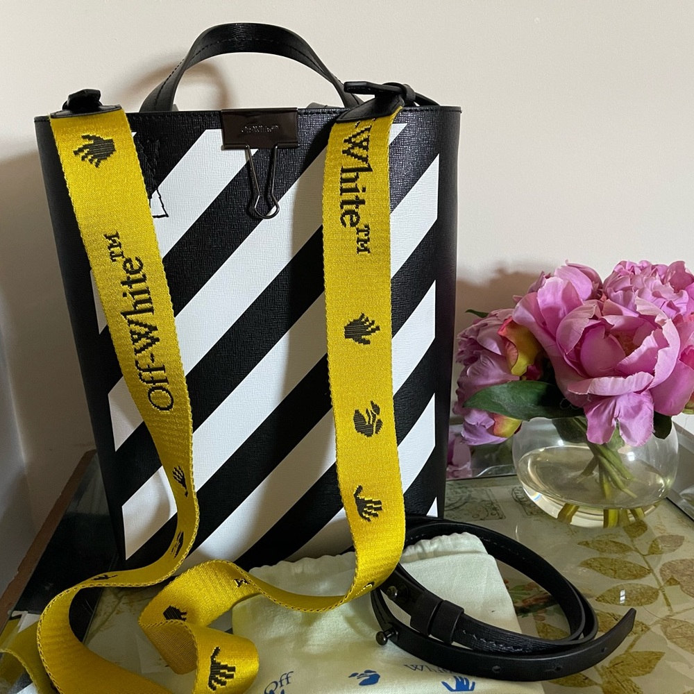 Off White Diagonal Tote -w/ tags